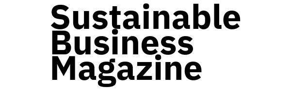 Logo of Sustainable Business Magazine with black text on a white background