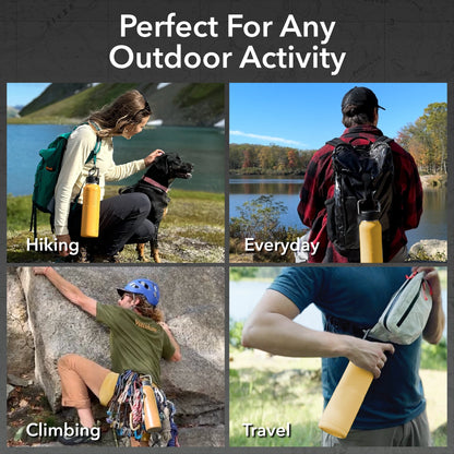 Nuataaq Carabiner Bottle 34 oz - Insulated Stainless Steel Water Bottle (View 20)