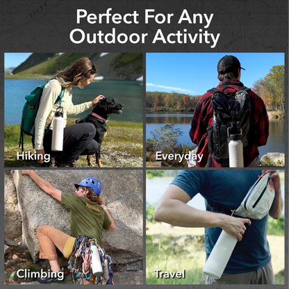 Nuataaq Carabiner Bottle 34 oz - Insulated Stainless Steel Water Bottle (View 14)