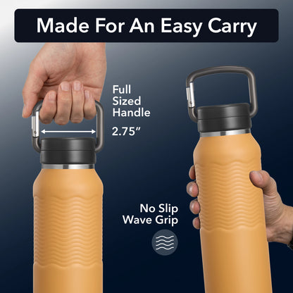 Nuataaq Carabiner Bottle 34 oz - Insulated Stainless Steel Water Bottle (View 23)