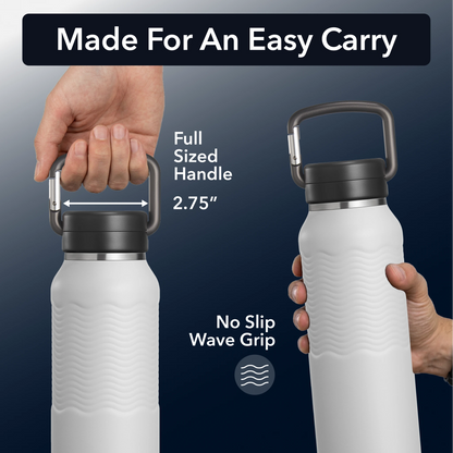 Nuataaq Carabiner Bottle 34 oz - Insulated Stainless Steel Water Bottle (View 16)