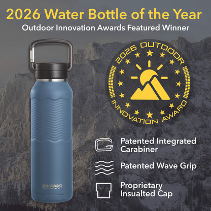 Water bottle of the year award lake blue 