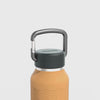 Video showing carabiner and wave grip features of the goldenrod 34 oz Nuataaq connect bottle#color_goldenrod